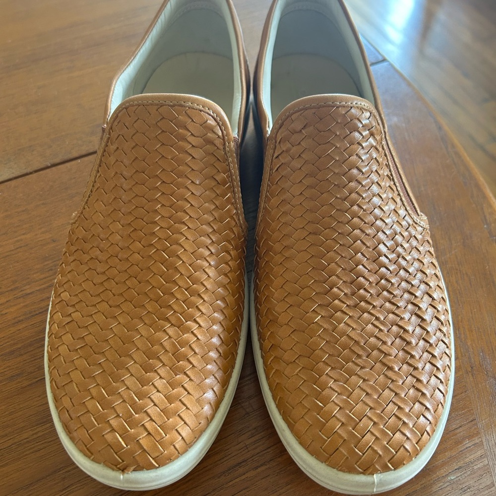 Ecco Brown Woven Men's Loafers
